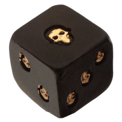 Set of 2 skull-shaped dice