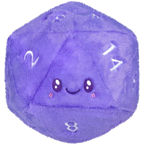 握れる紫のD20ダイス