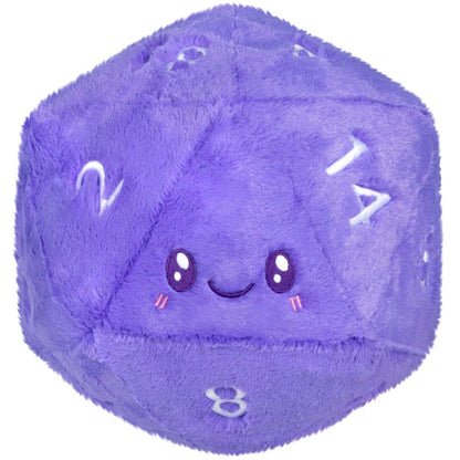 握れる紫のD20ダイス