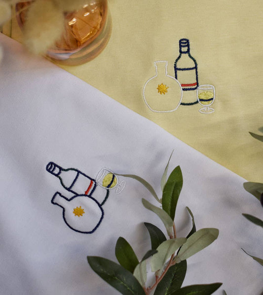 T-shirt Brodé - Pastis au soleil
