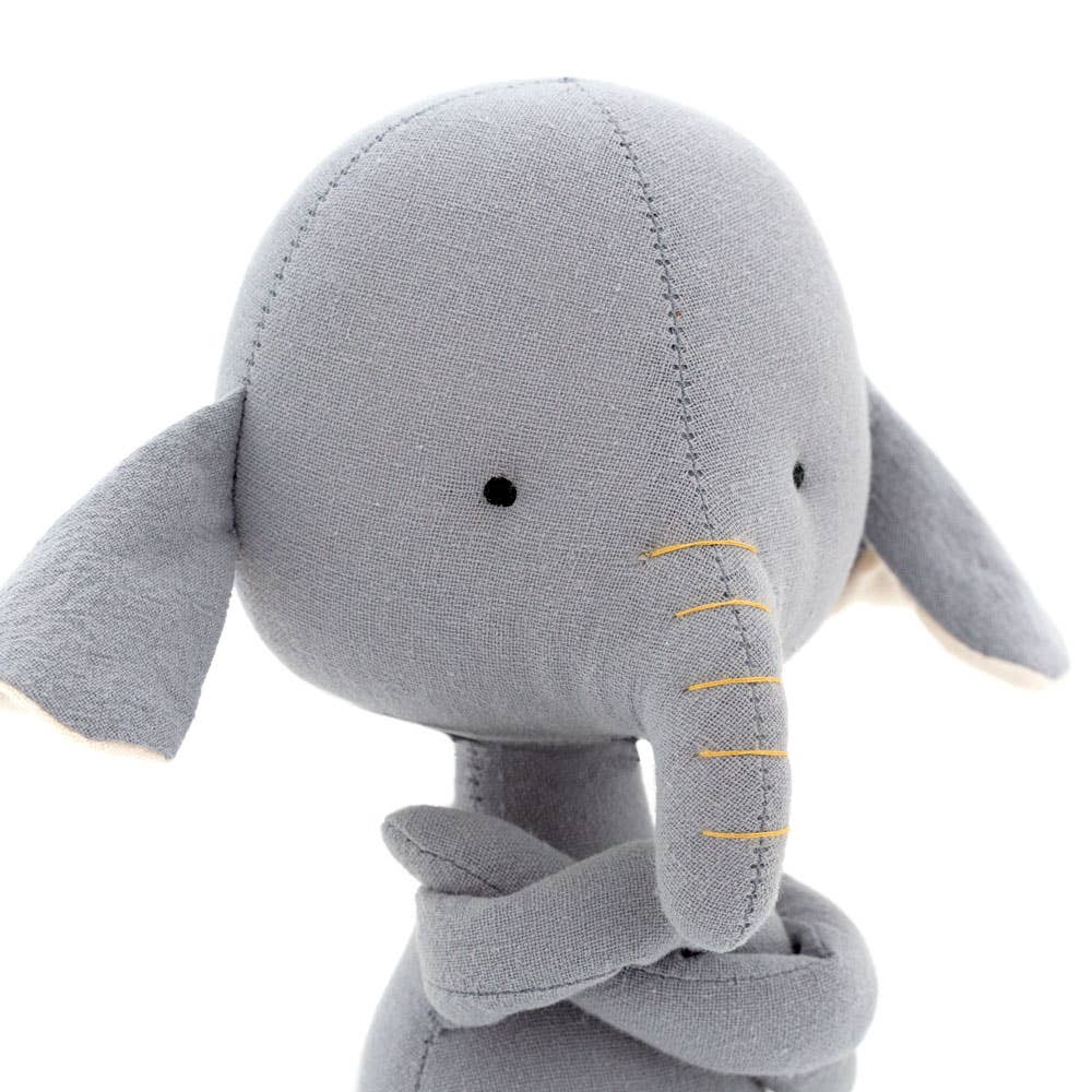Peluche de algodón, elefante sirena Alicia: 29 cm, a partir de 3 años