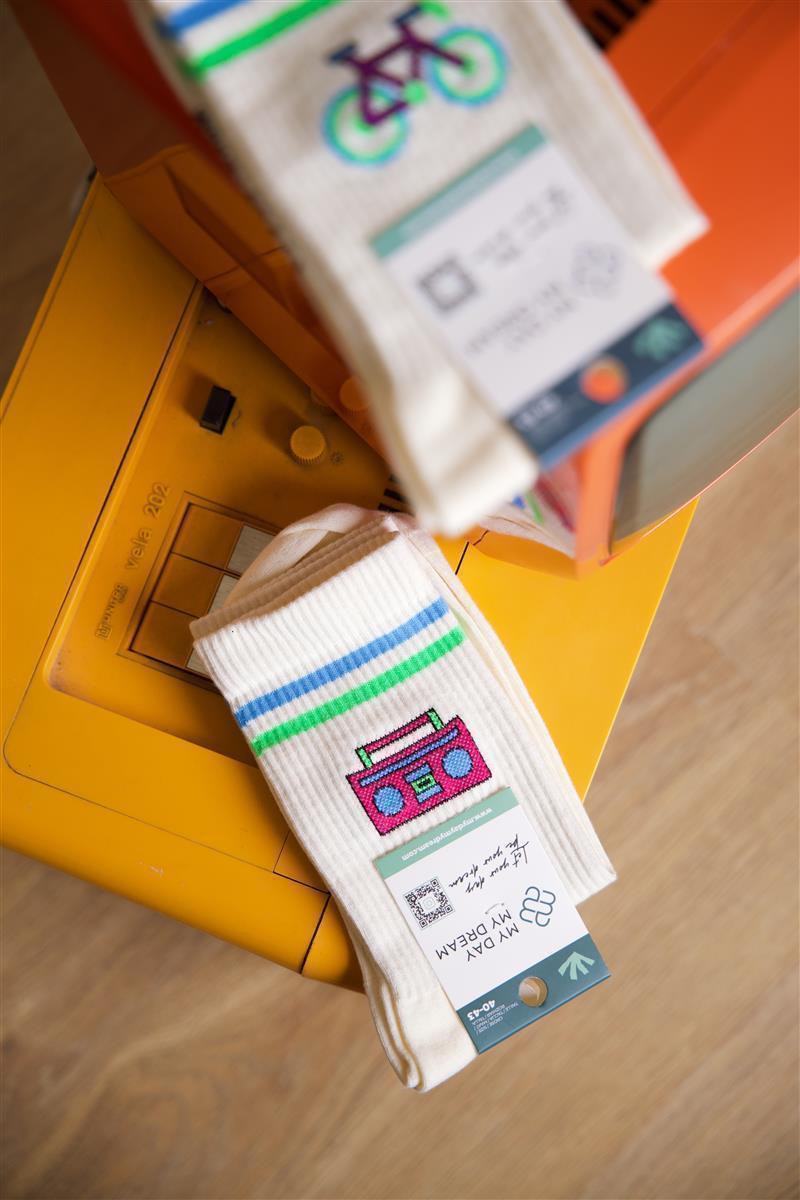Chaussettes Retro Boombox