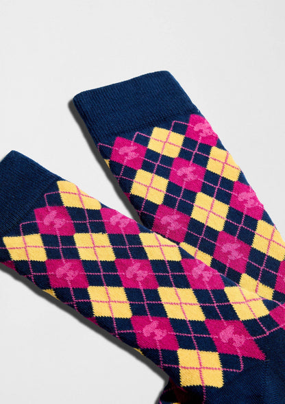 BeSnoopy Diamants Bleu marine - Chaussettes 100 % coton biologique