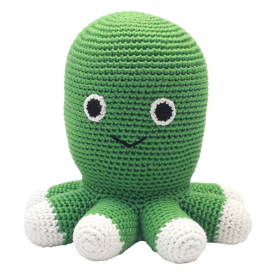 Peluche de ganchillo - Pulpo verde