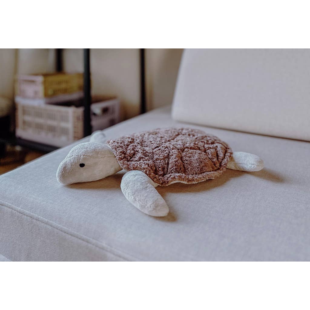 Handwarmer in de vorm van een kleine schildpad | palissanderhout
