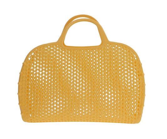 Bolso retro vintage amarillo sol
