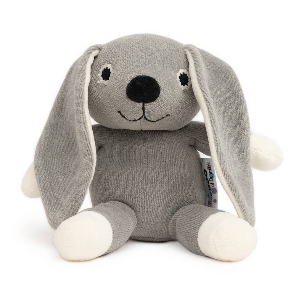 Osito de peluche de terciopelo orgánico — Conejo gris
