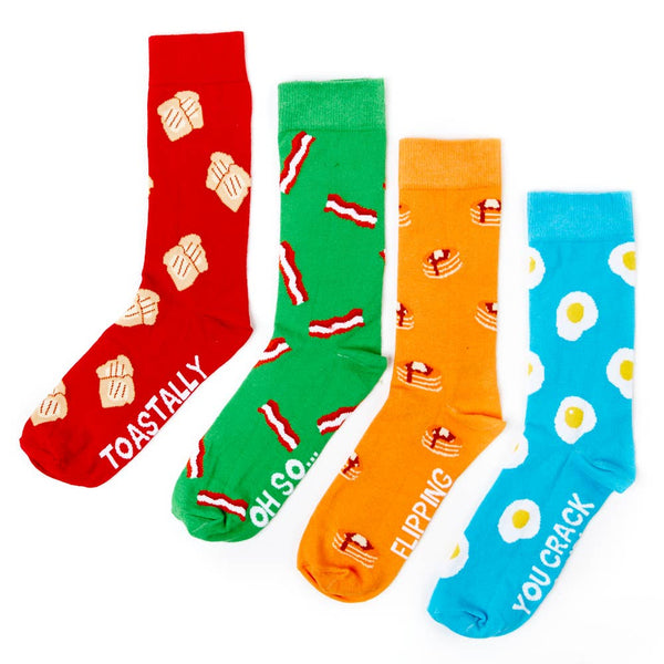 Set regalo di calzini per il brunch