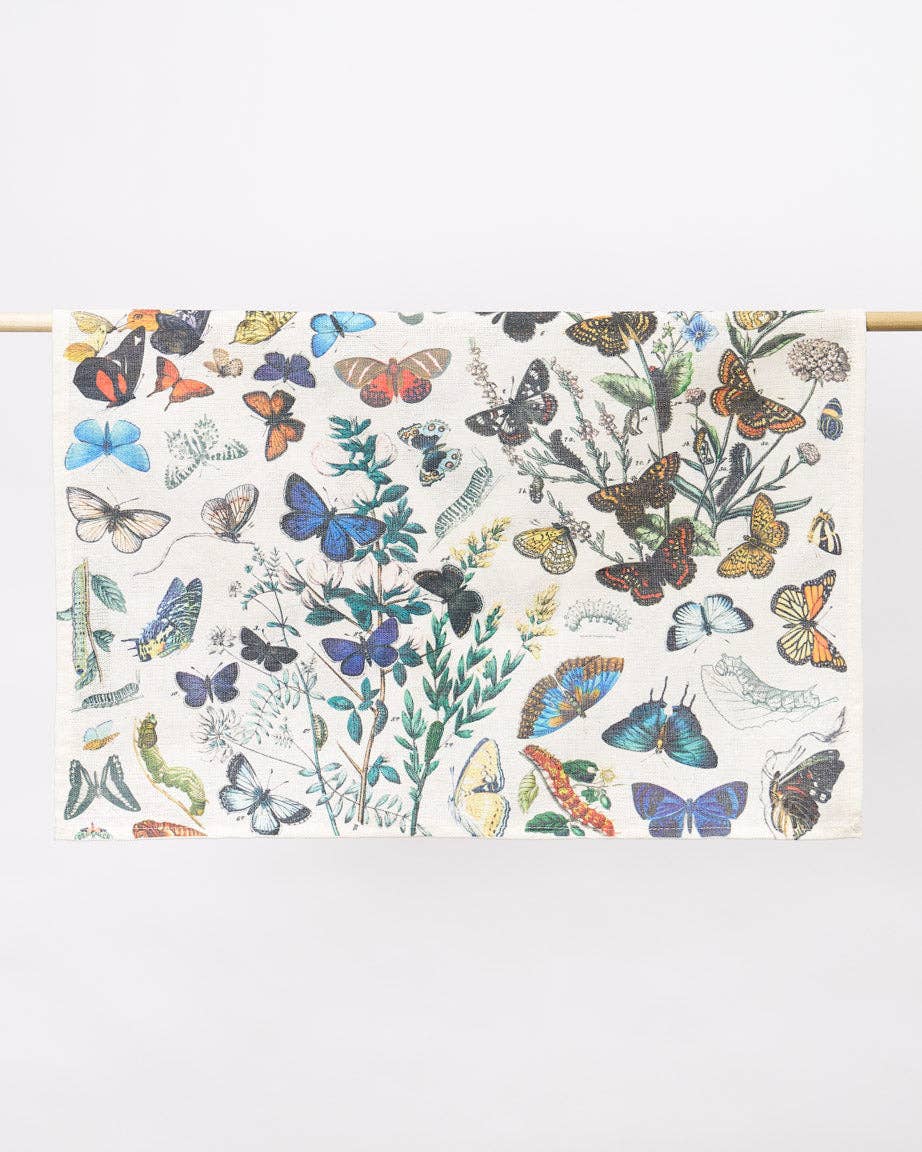 Paño de cocina con forma de mariposa