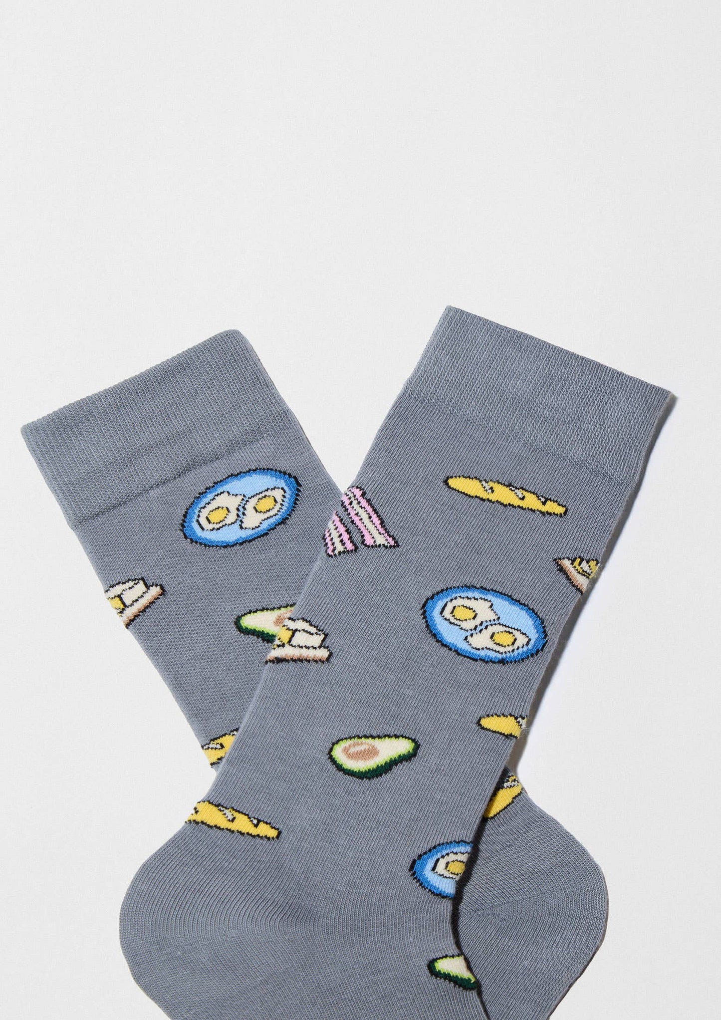 BeBrunch Dusty Blue - 100% Organic Cotton Socks