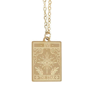 Collana con tarocchi a stella vintage