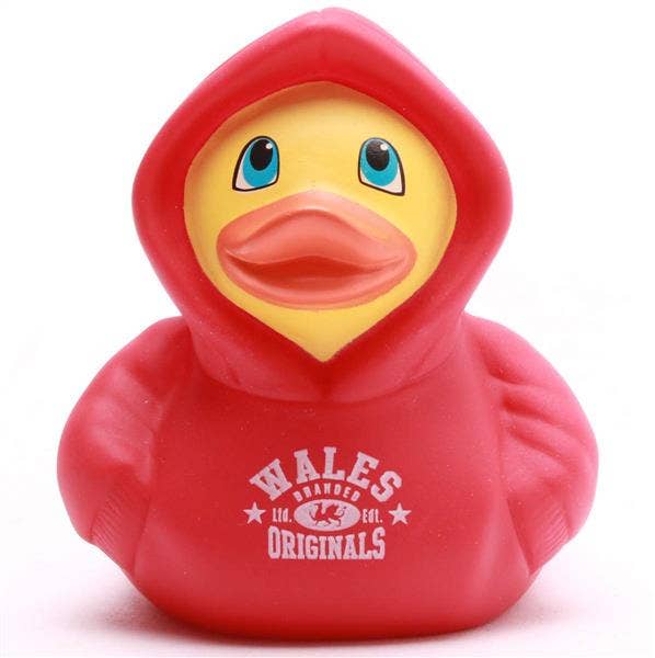 Felpa con cappuccio Duck Wales - Rosso