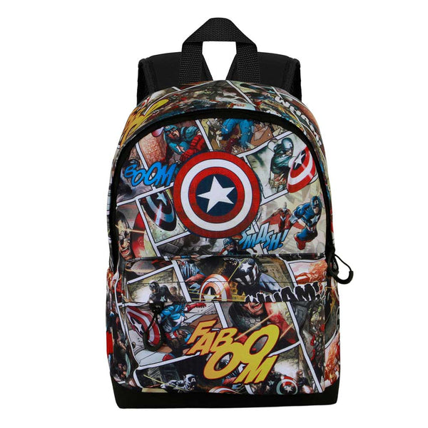 Mochila pequena HS FAN Marvel - Capitão América Banda Desenhada