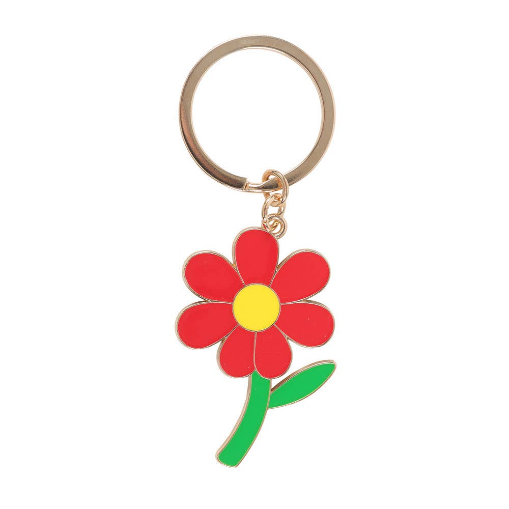 お花のキーホルダー「心を大切に」