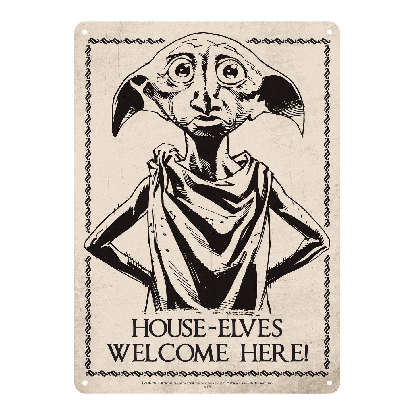 Plaque décorative en métal Harry Potter - Dobby