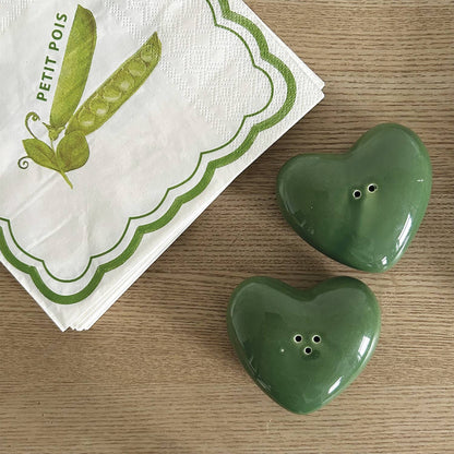 Sel et poivre Cœur vert