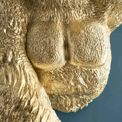 Applique murale Gorille Jungle Jack doré