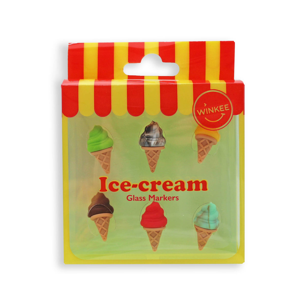 Segnabicchieri a forma di gelato