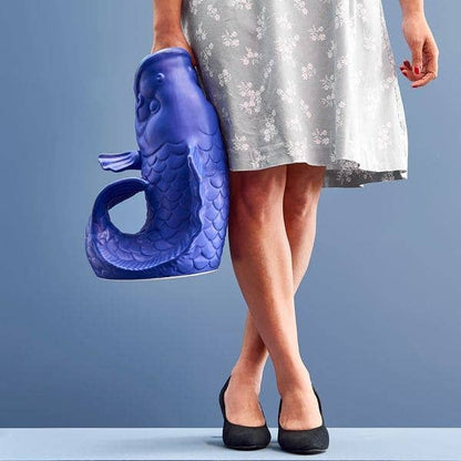 Sculpture/Vase Blubb, Grès bleu mat, 35 x 30 x 44 cm