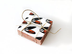 Ceramic coasters, designer molds