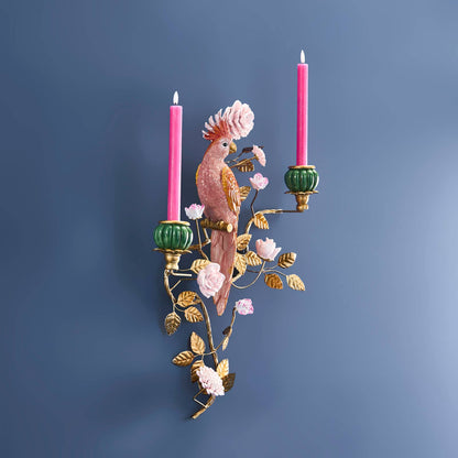 Chandelier Perroquet Orange/Or 39,5 x 12 x 59 cm