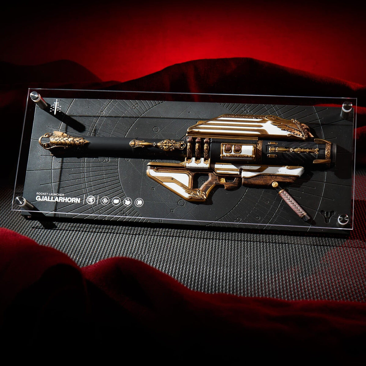 Plaque Réplique Destiny Exotic Armory Collection "Gjallarhorn"