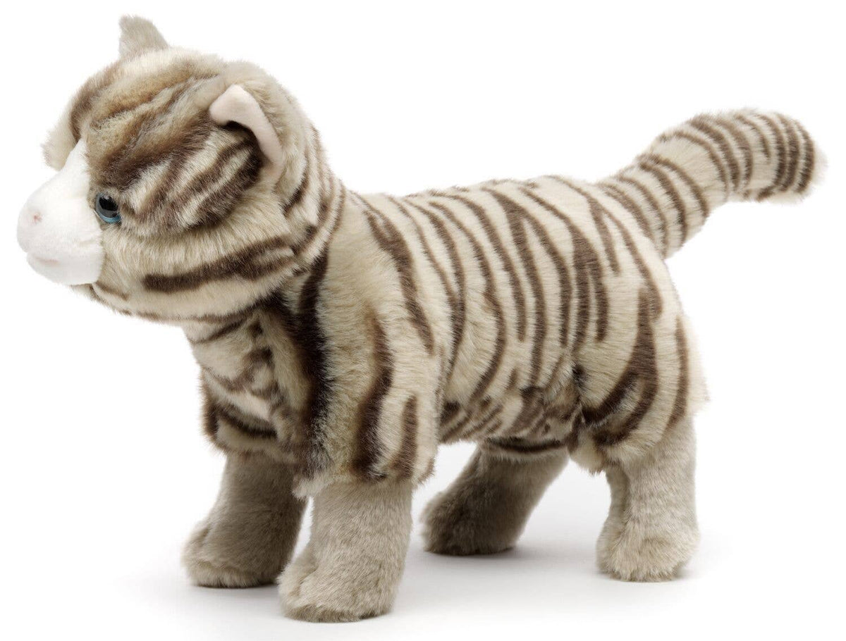 Peluche Chat avec Son Debout Tigre-tigré