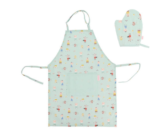 The Three Little Pigs Apron and Potholder Set