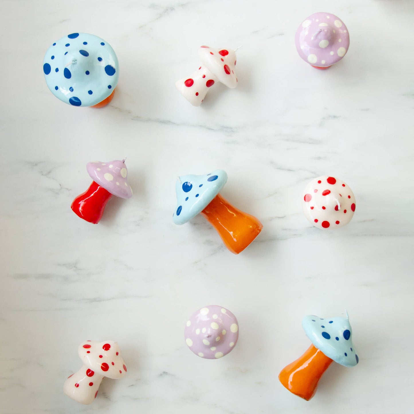 Petite Bougie Champignon Amanite Peinte à la Main Helio Ferretti Vue 3