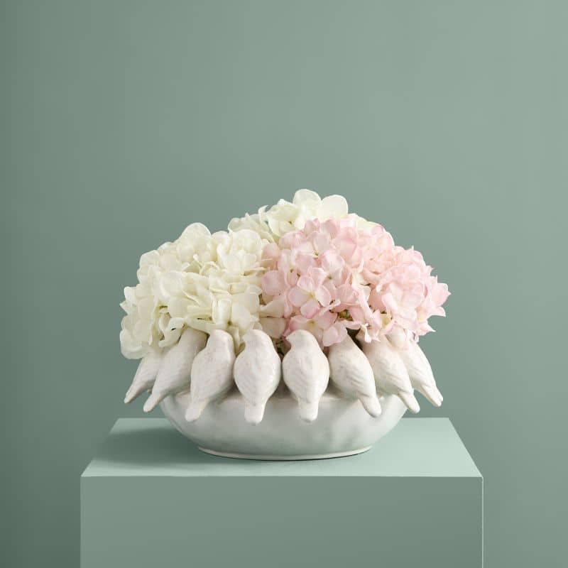 Coupe M. Petit oiseau, Blanc