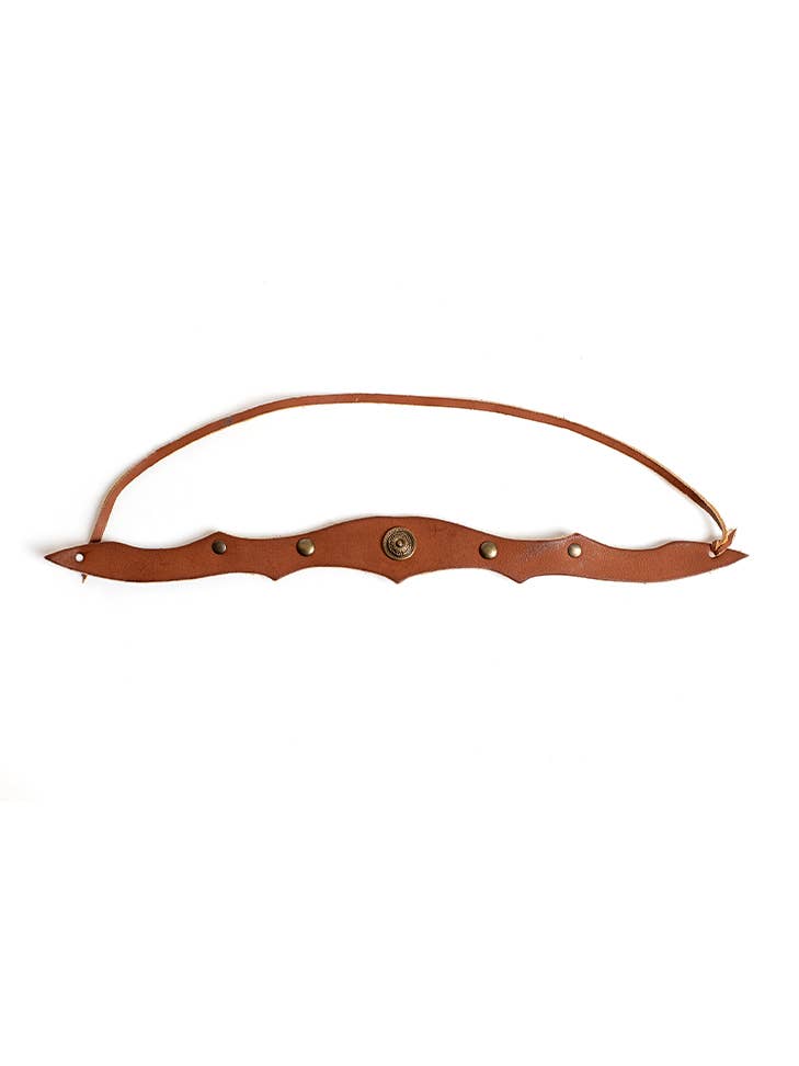 Leren hoofdband