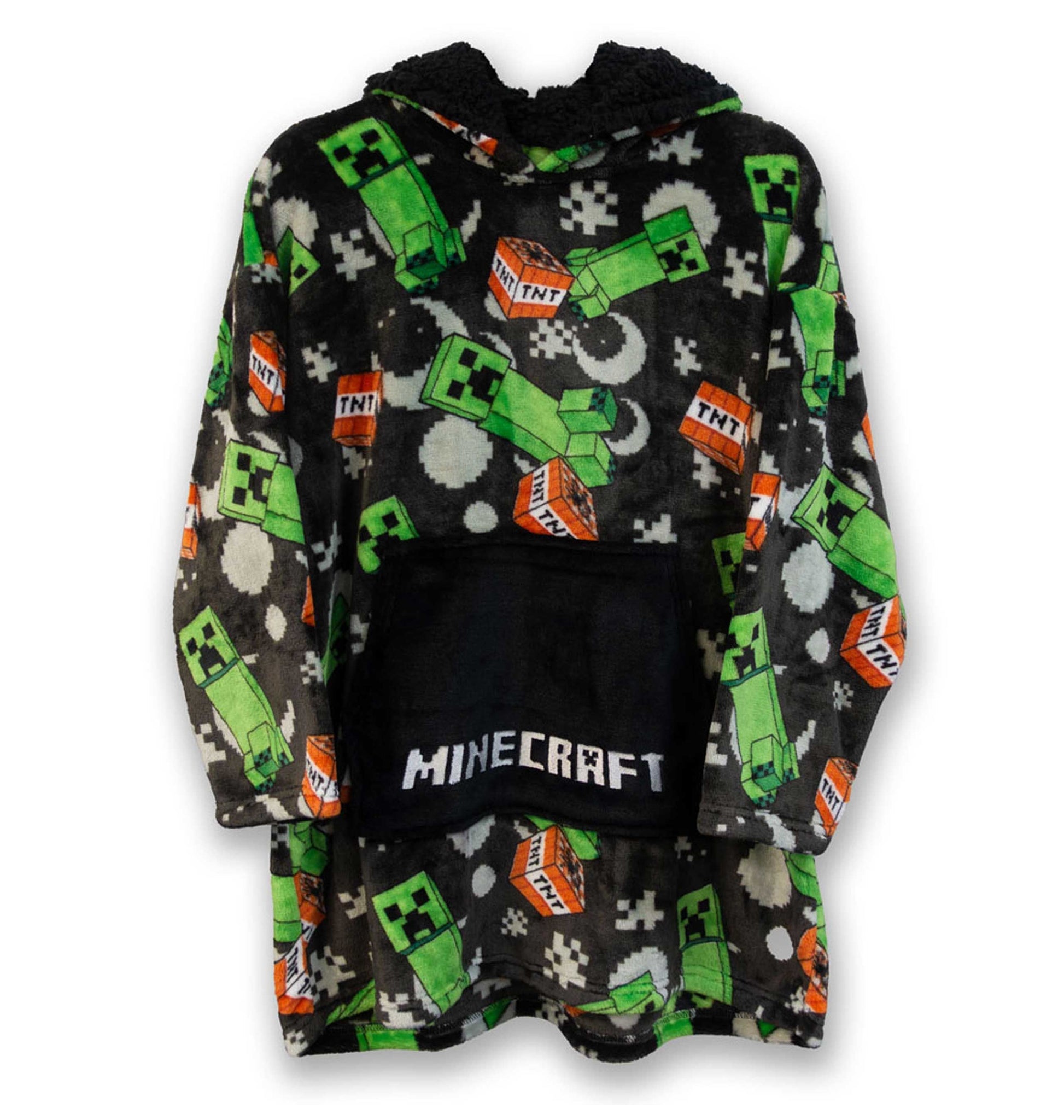 Hoodie couverture enfant Minecraft Creeper TNT