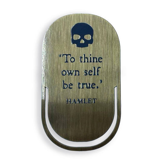 Marcador em metal - Shakespeare (Hamlet)