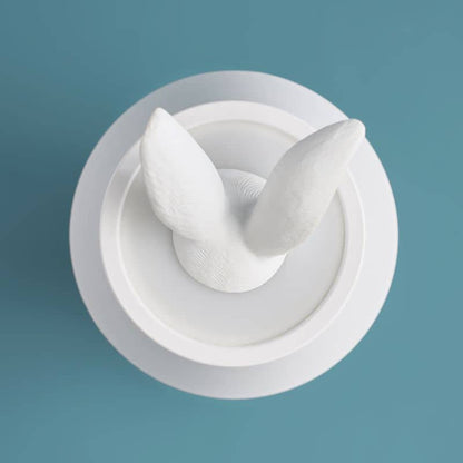 隠れウサギ型LEDテーブルランプ、ホワイト