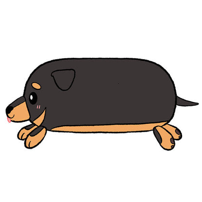 ミニふわふわダックスフンドのぬいぐるみ