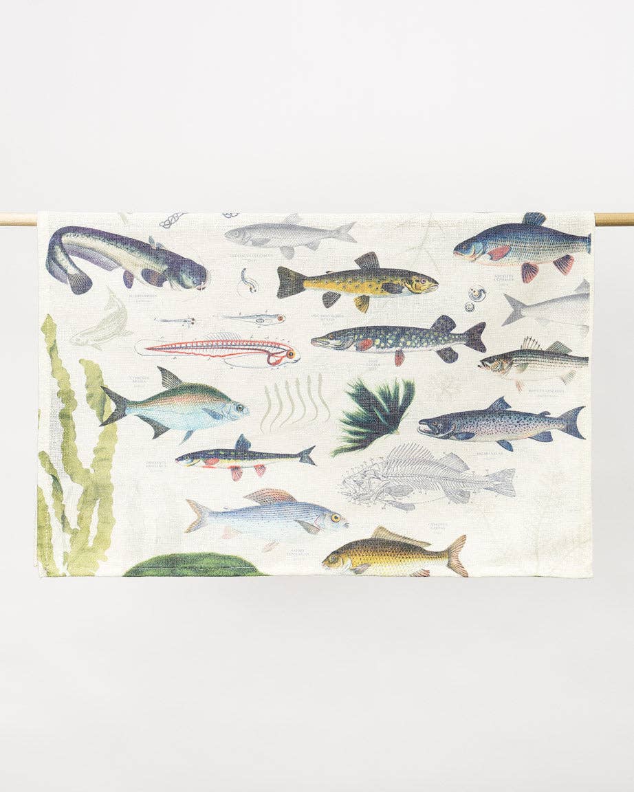 Torchon Poissons D'Eau Douce