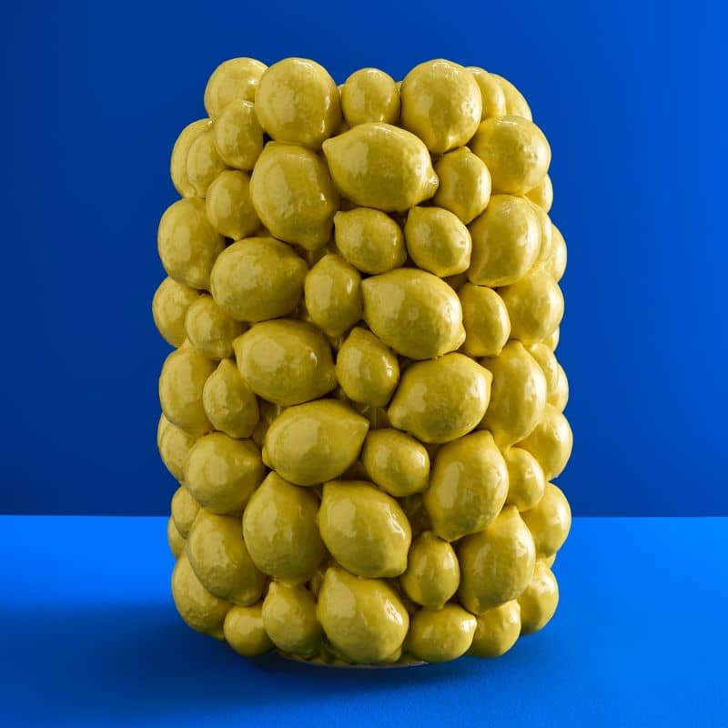 Yellow Lemon Vase