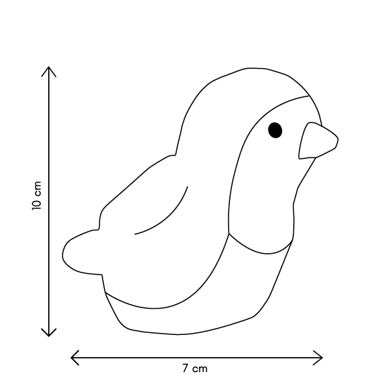 Animal de peluche: Amigo del jardín Robin