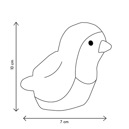 Animal de peluche: Amigo del jardín Robin