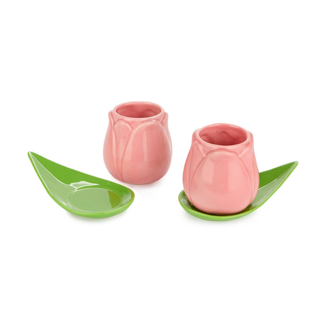 Set di tazze da caffè Pink Tulip