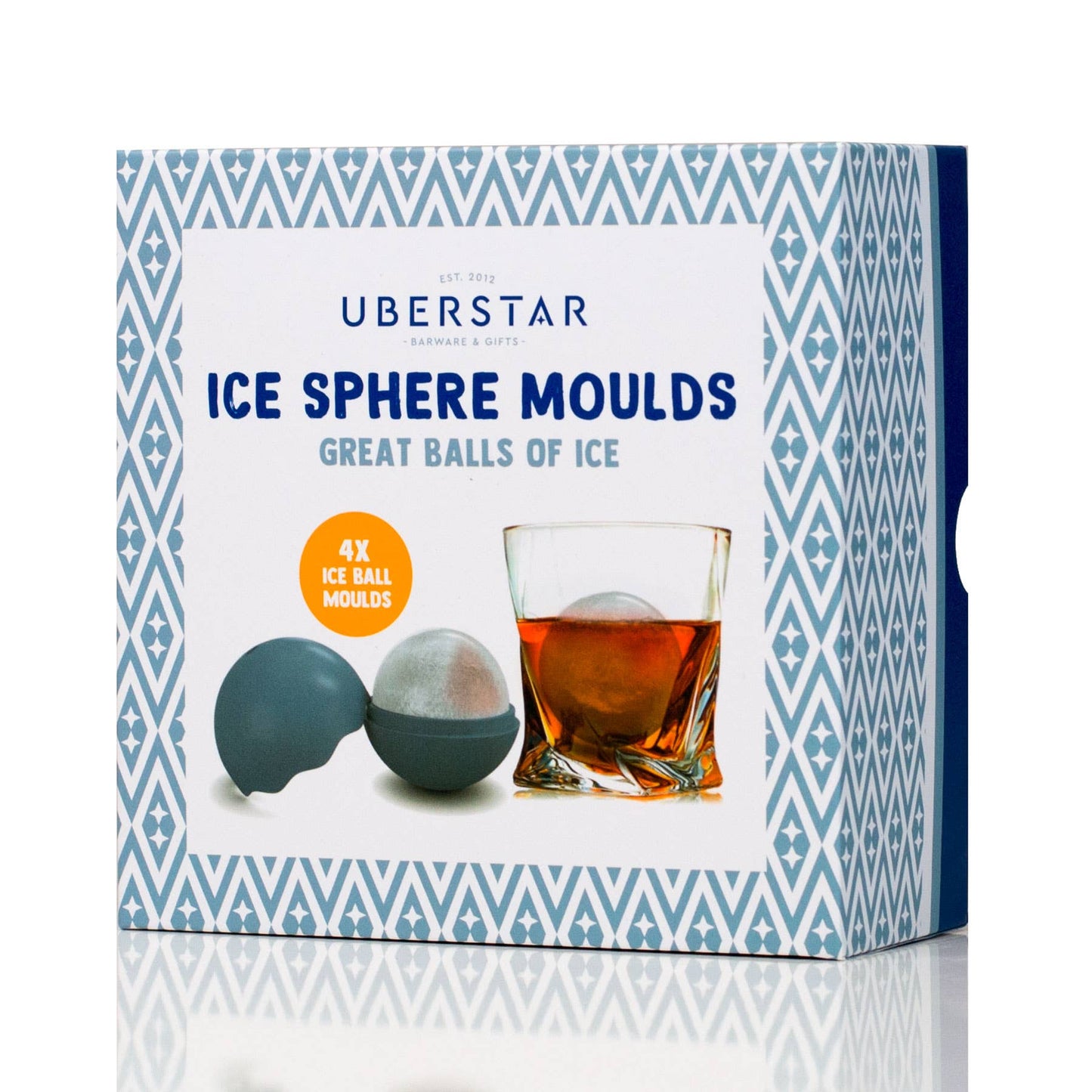 Moules à Glaçons Sphères - 4-Pack Gris