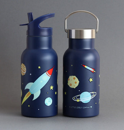Gourde enfant en inox - Espace – vue 2 – A Little Lovely Company