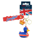 Llavero de pato con la bandera de la Unión
