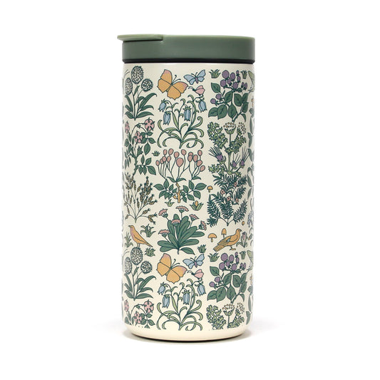 Caneca de viagem metálica Voysey - Jardim Botânico - Fauna e Flora