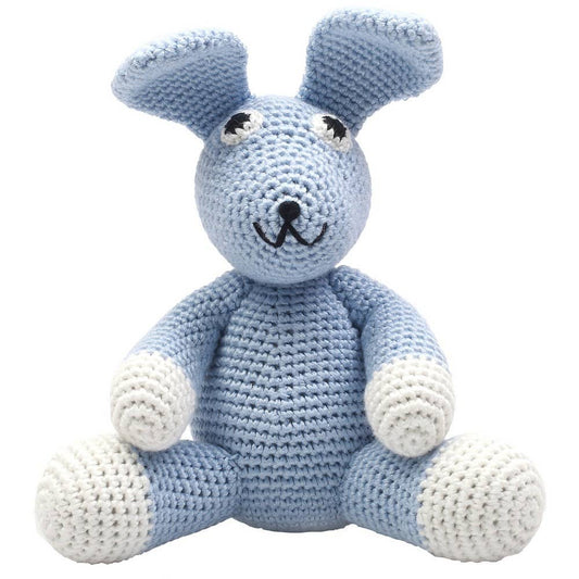 Peluche de ganchillo XL - Conejo azul claro