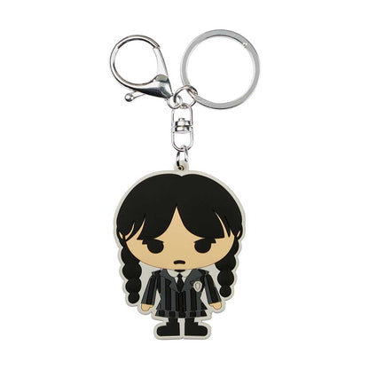 Wednesday Chibi-Brand Keychain, Black