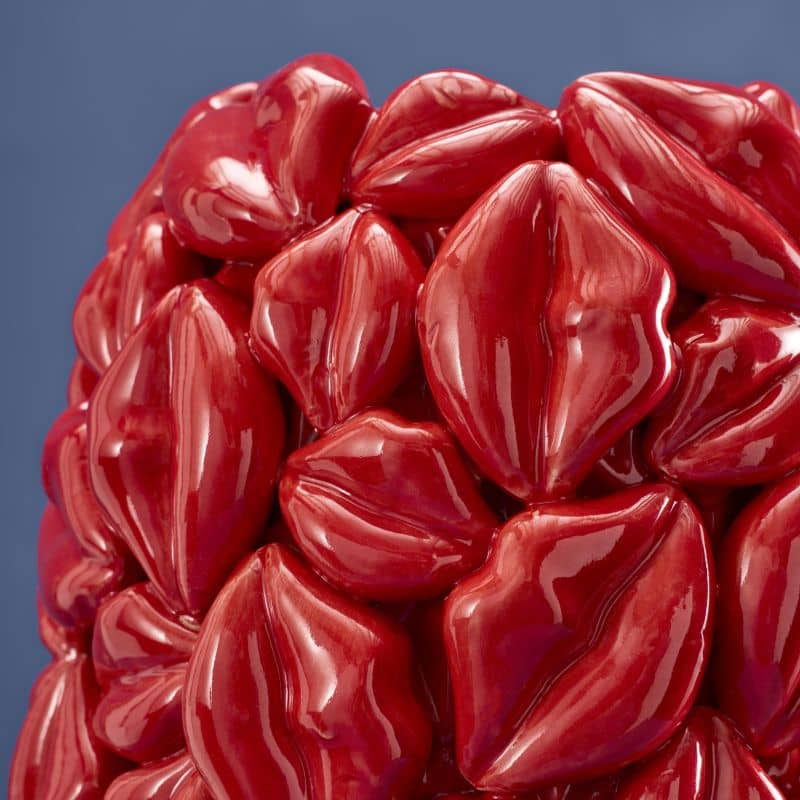 Vase Lèvres Rouges