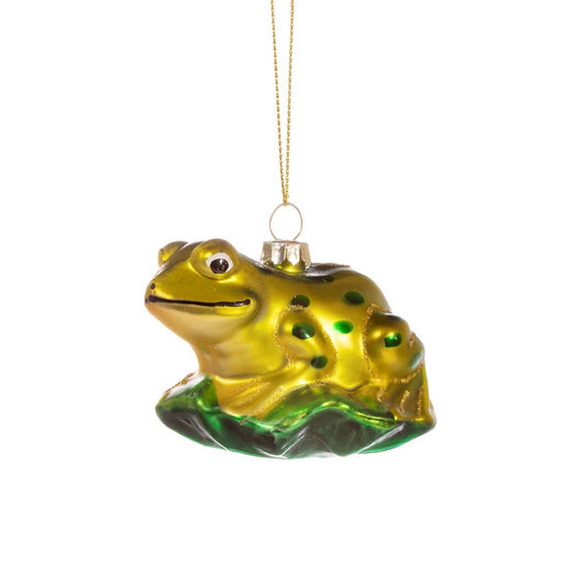 Frog-shaped ball on a leaf