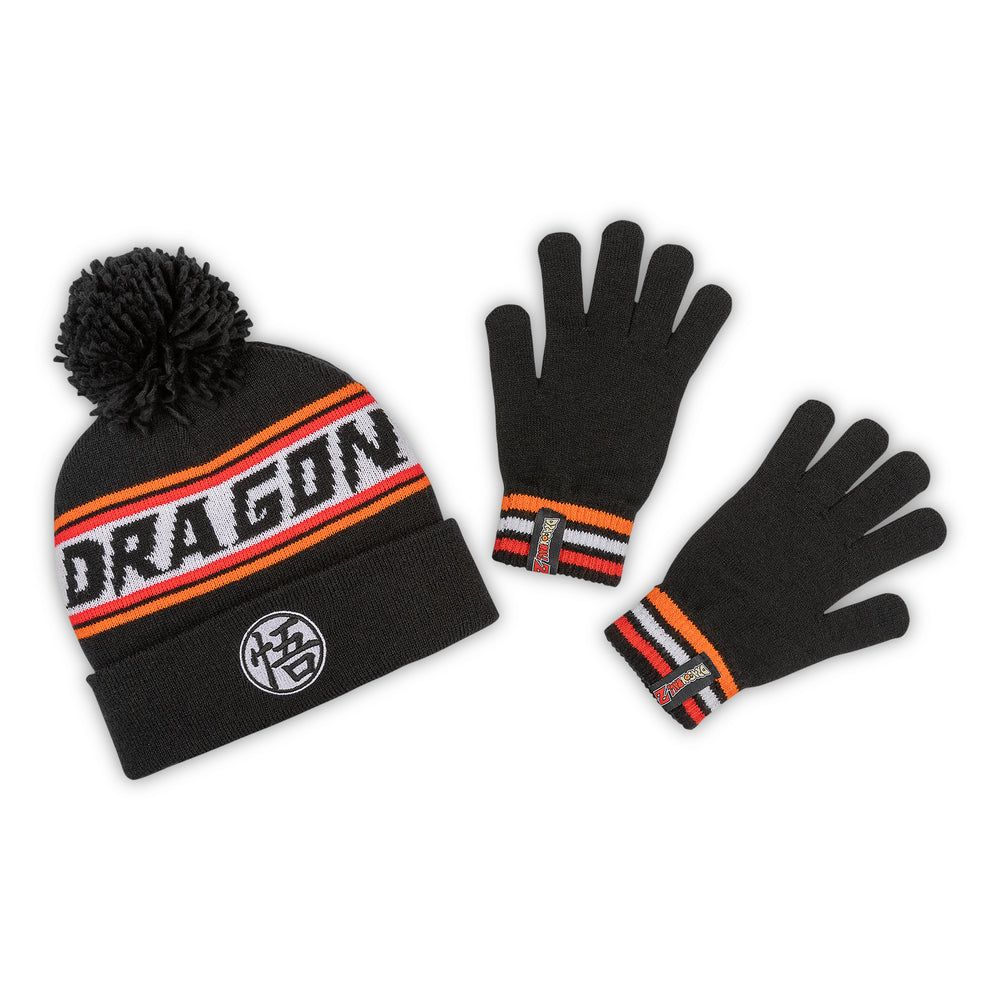 Set bonnet à pompon et gants enfant Dragon Ball Z