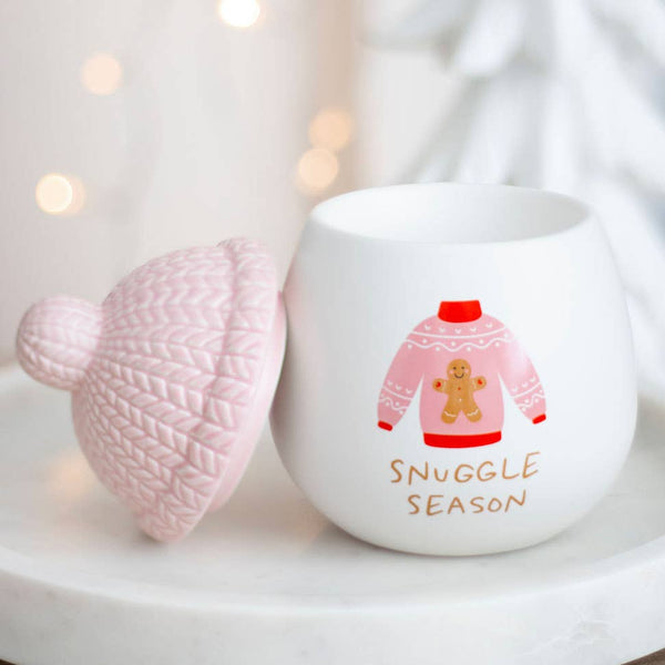 Suéter navideño Snuggle Season, quemador de aceite